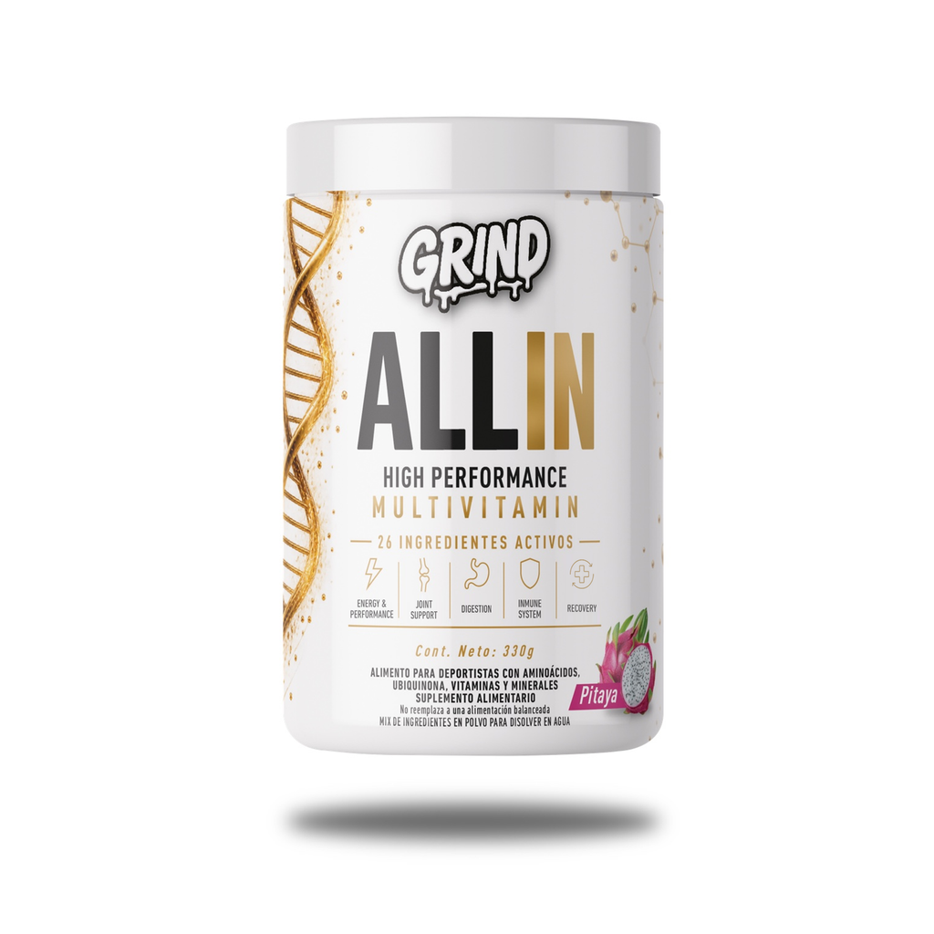 Grind ALL IN | High Performance Multivitamin – 30 Porciones (Sabor Pitaya)